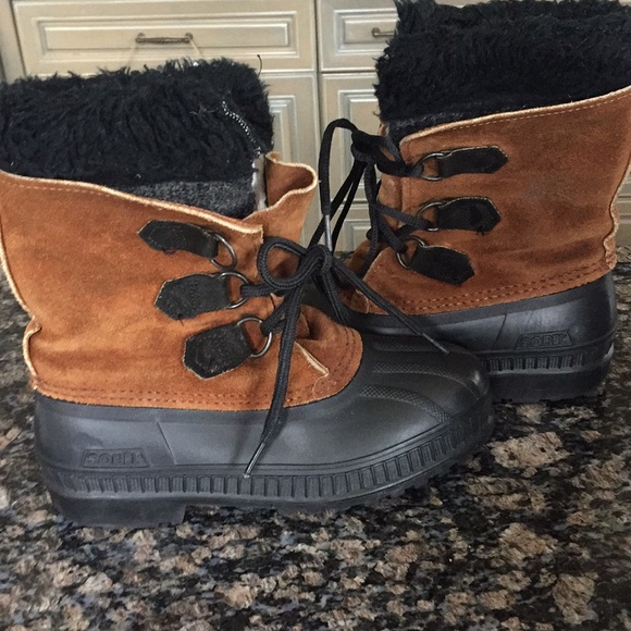 WOMEN’S SOREL SUEDE FAUX FUR TOP FELT - Picture 1 of 4